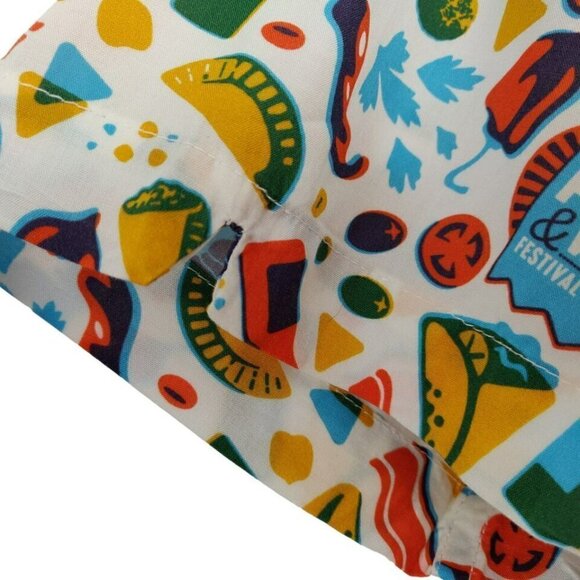 Disney Reyn Spooner Camp Shirt Medium Epcot Food & Wine Festival Vacation NWT - Picture 4 of 9